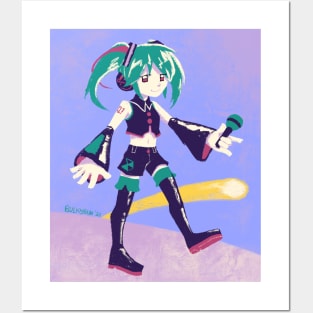 cool miku Posters and Art